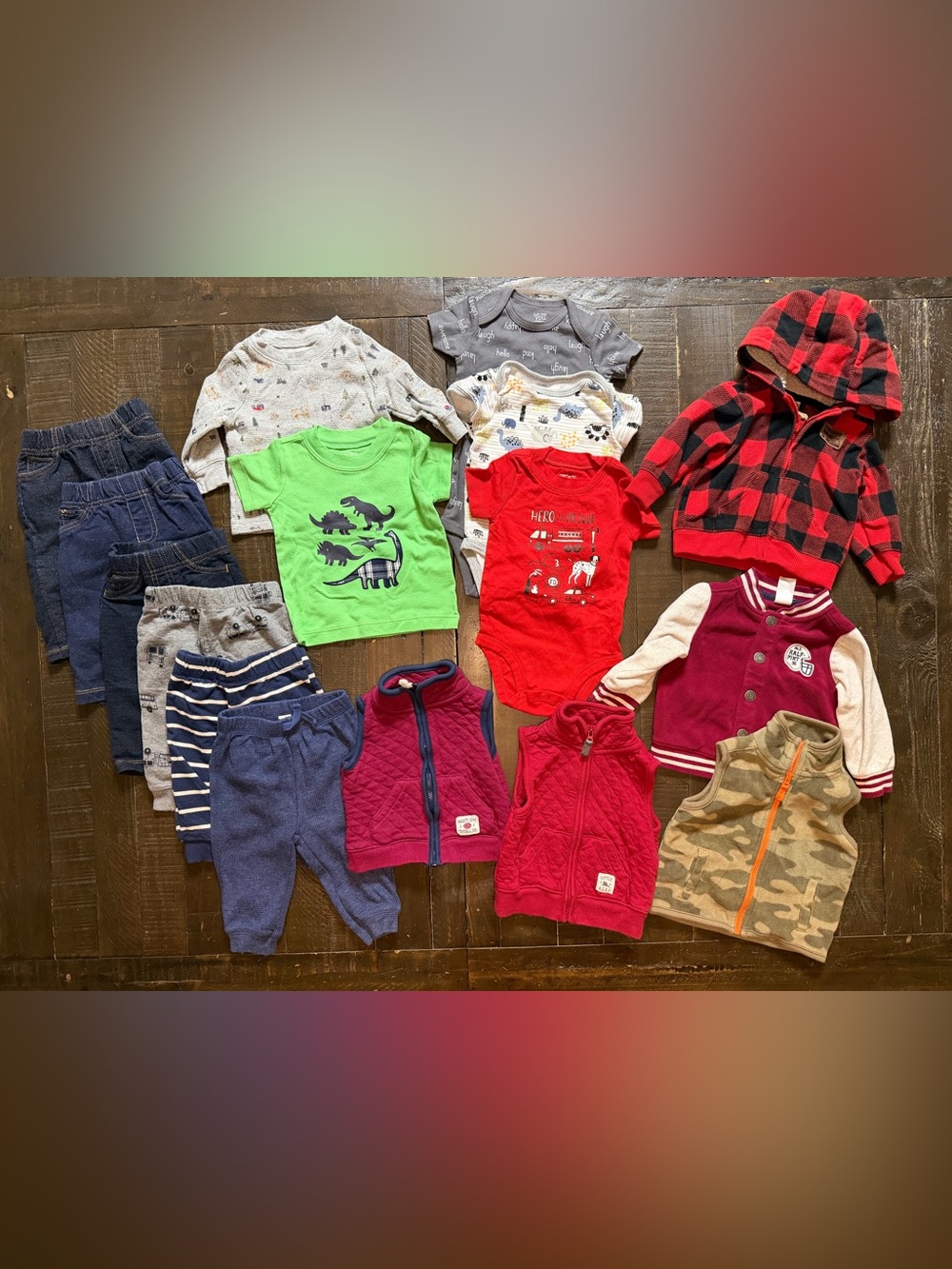 (16 Pieces) Mixed Lot Baby Boy Clothes. Size 6 Months.